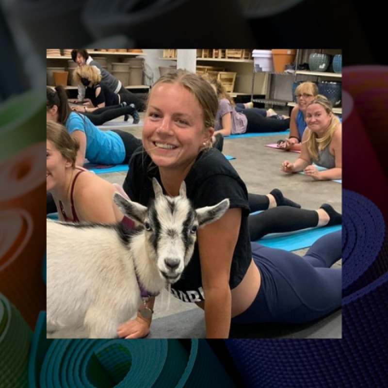 GOAT YOGA AT STARKIE BROTHERS GARDEN CENTER