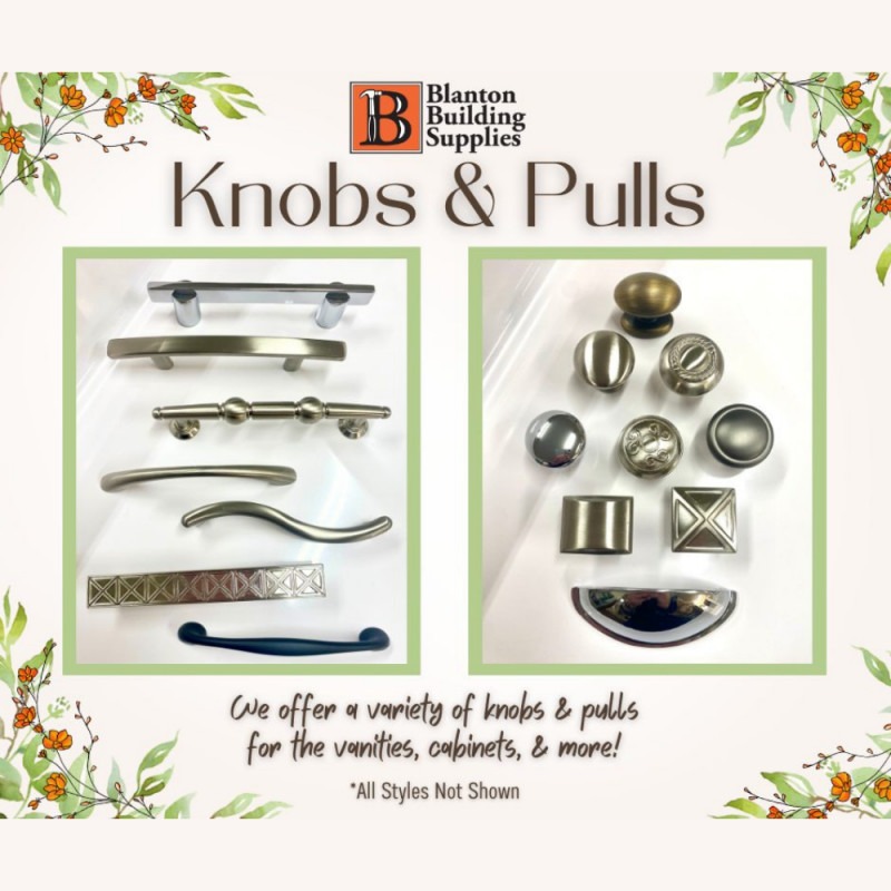 Knobs & Pulls Available