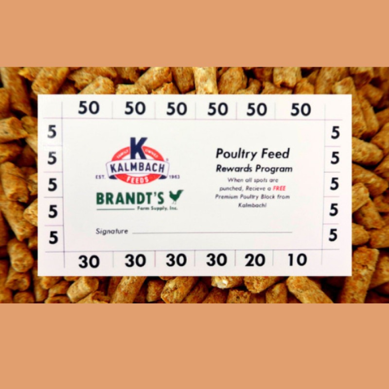 Kalmbach Poultry Feed Rewards Program