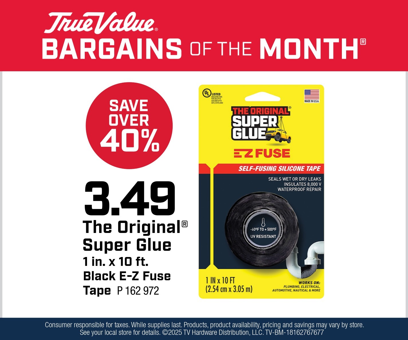 The Original® Super Glue E-Z Fuse Tape $3.49 