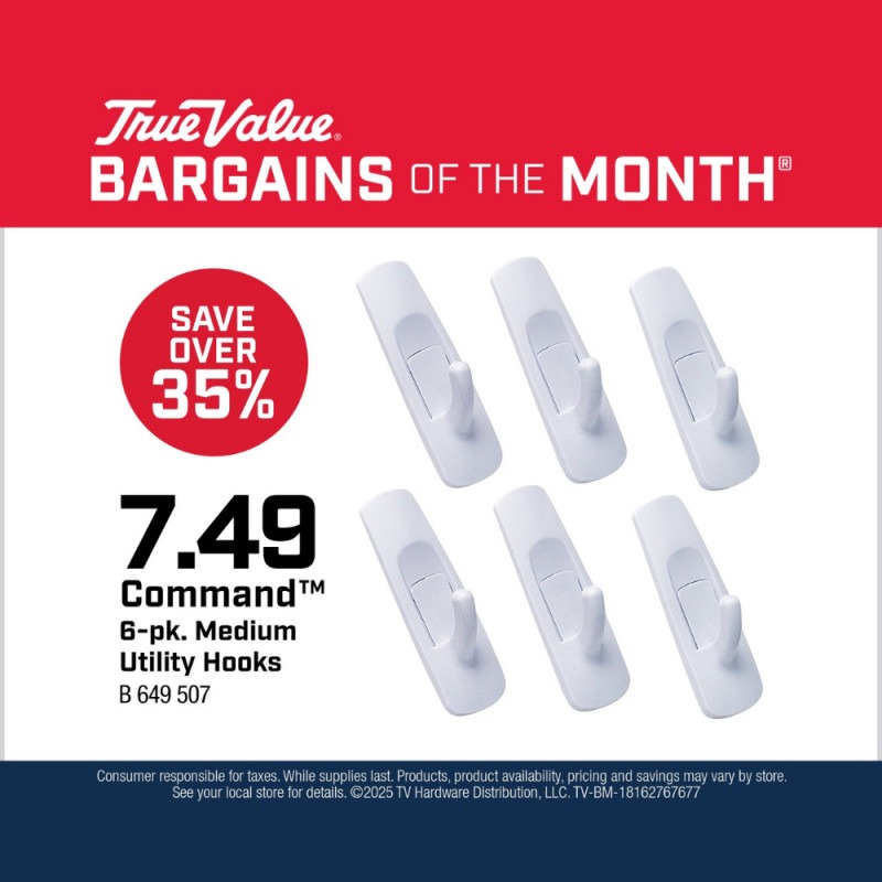 Command™ 6-pk. Medium Utility Hooks $7.49