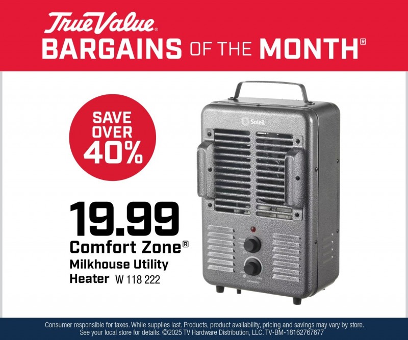 Comfort Zone® Milkhouse Utility Heater $19.99