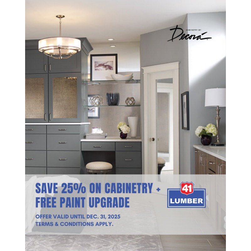 Save 25% On Cabinetry + Free Paint Upgrade