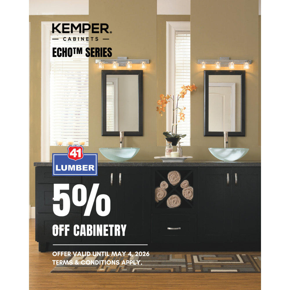 5% Off Kemper Echo™ Series Cabinetry