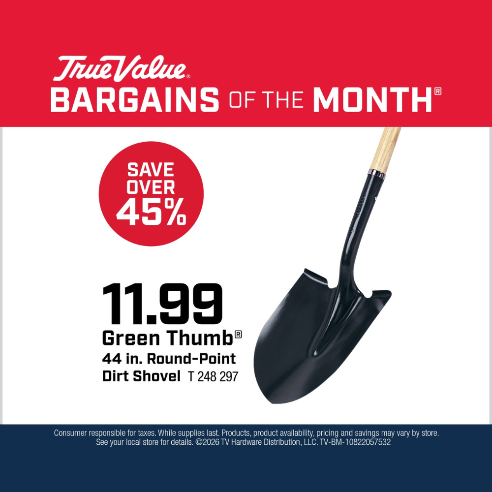 Green Thumb® 44 in. Round-Point Dirt Shovel $11.99