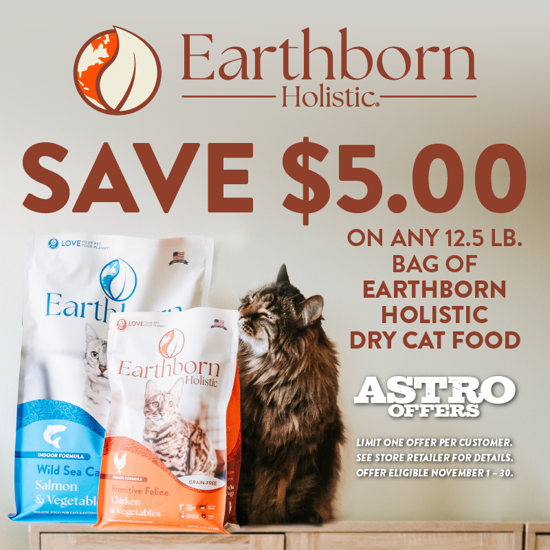Earthborn Holistic | $5.00 OFF 12.5lb Earthborn Holistic Dry Cat Food