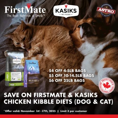 FirstMate & KASIKS | Dollars OFF Chicken Kibble Diets