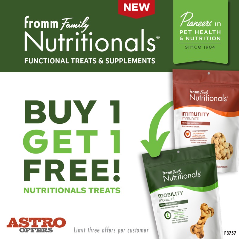 Fromm | Buy 1, Get 1 FREE on NEW! Nutritionals Functional Treats