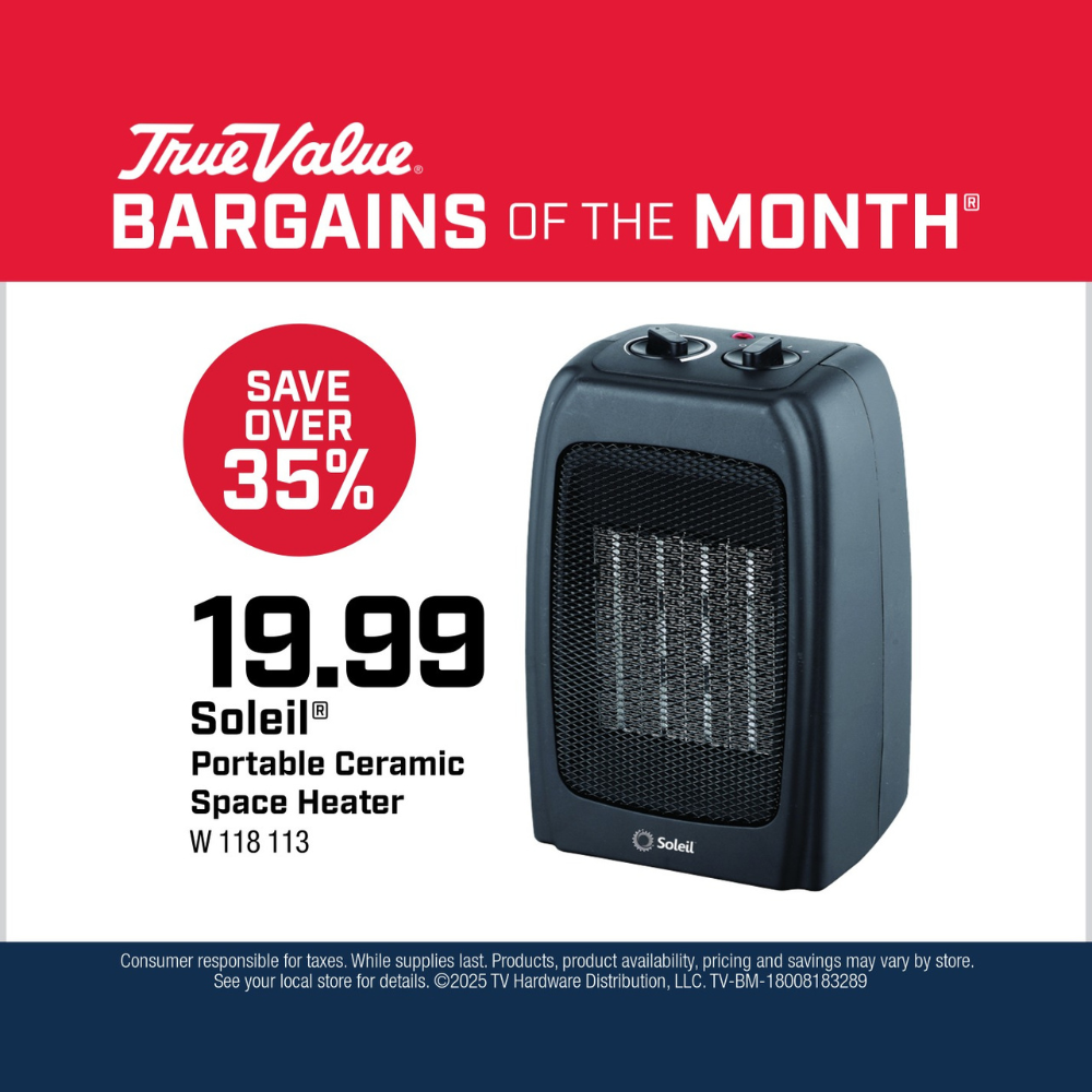 Soleil® Portable Ceramic Space Heater $19.99