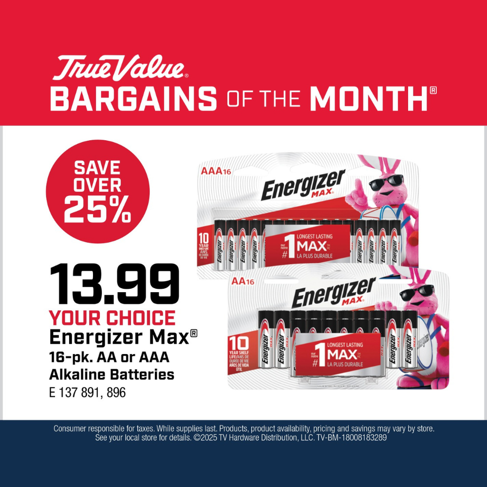 Your Choice Energizer Max® Alkaline Batteries $13.99