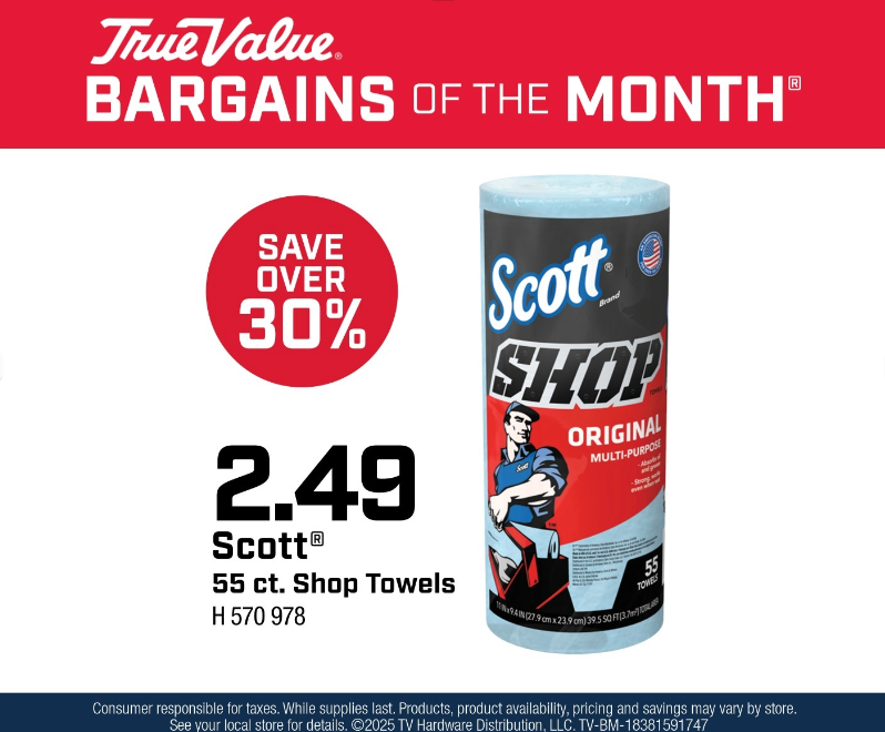 Scott® 55 ct. Shop Towels $2.49