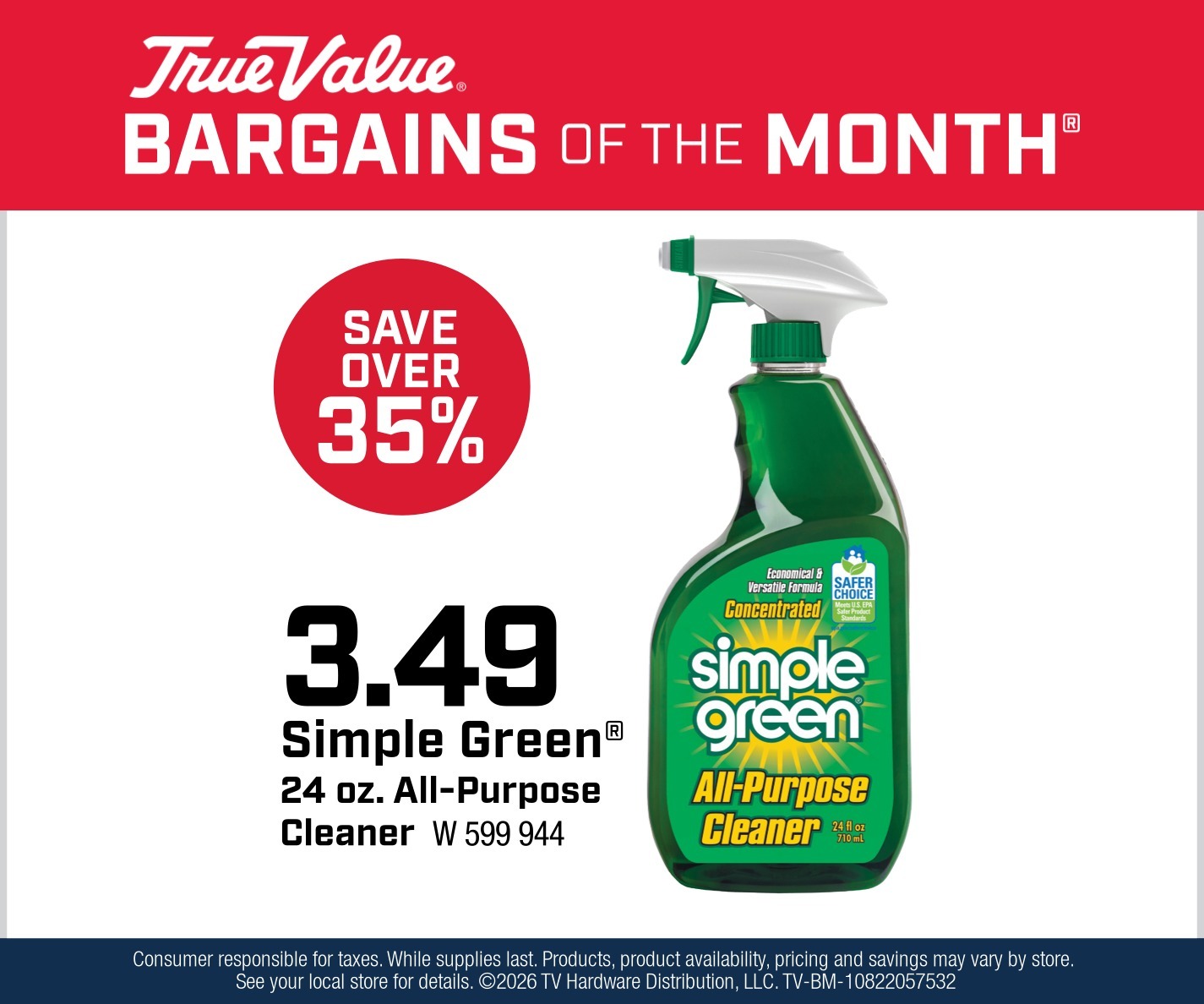 Simple Green®  24 oz. All-Purpose Cleaner $3.49