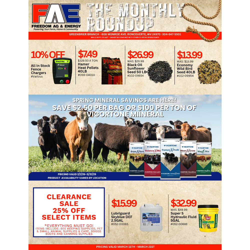 The Monthly Roundup - Greenbrier