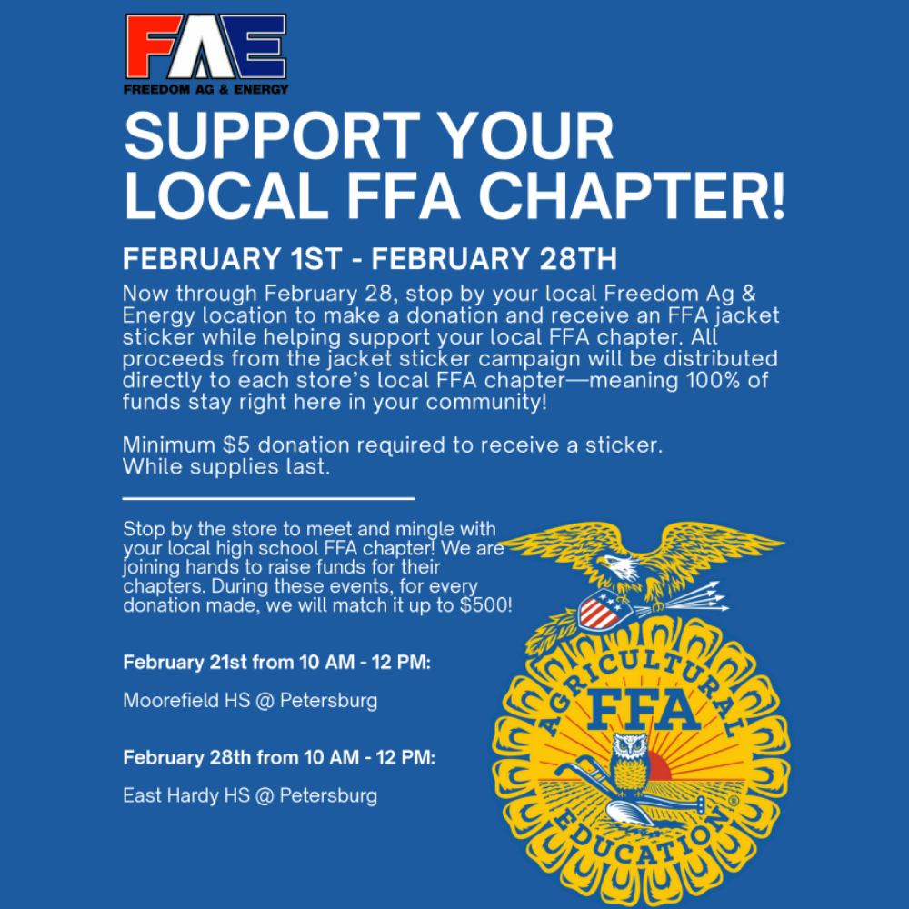 Support Your Local FFA Chapter - East Hardy HS