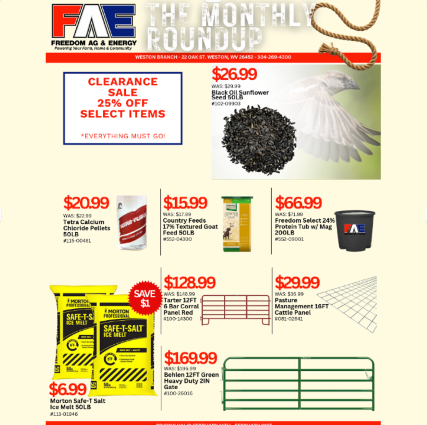 The Monthly Roundup - Weston