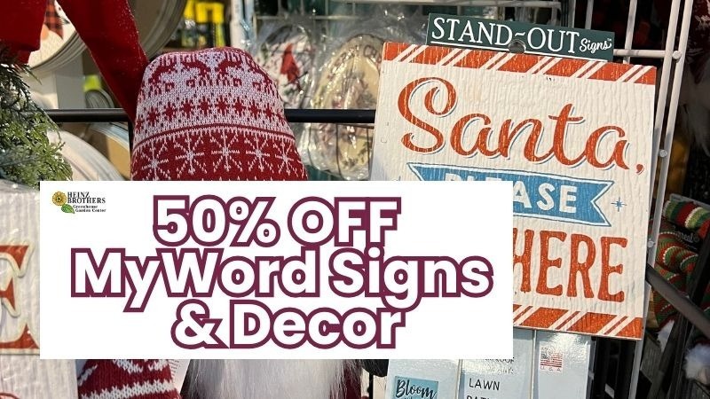 50% off My Word Signs & Decorations