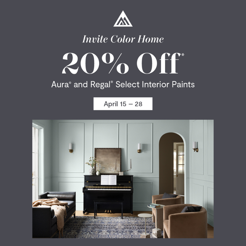 20% Off Select Interior Paints!
