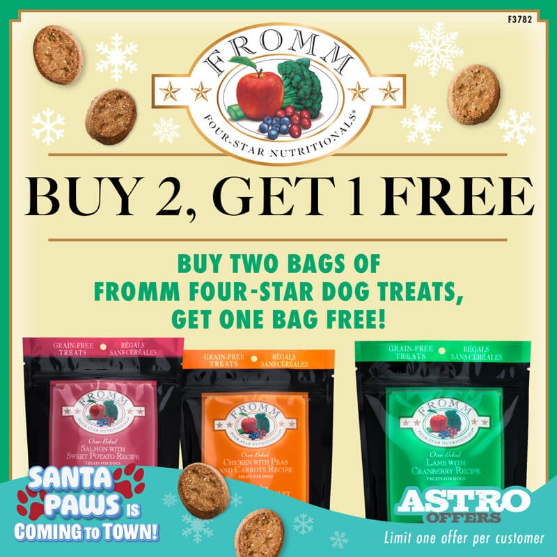 Fromm | Buy 2, Get 1 FREE on Four-Star Dog Treats