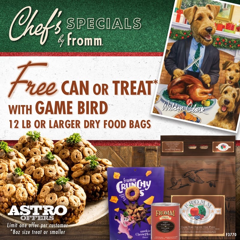 Fromm | FREE Can or Select Treat with Qualifying Four-Star Game Bird Purchase