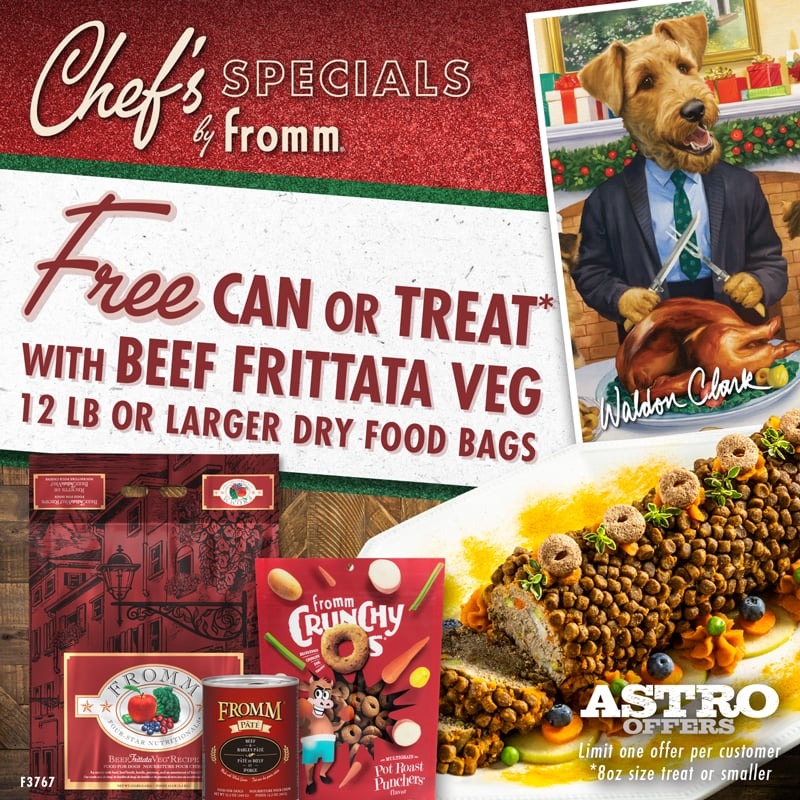 Fromm | FREE Can or Select Treat with Qualifying Four-Star Beef Frittata Veg Purchase