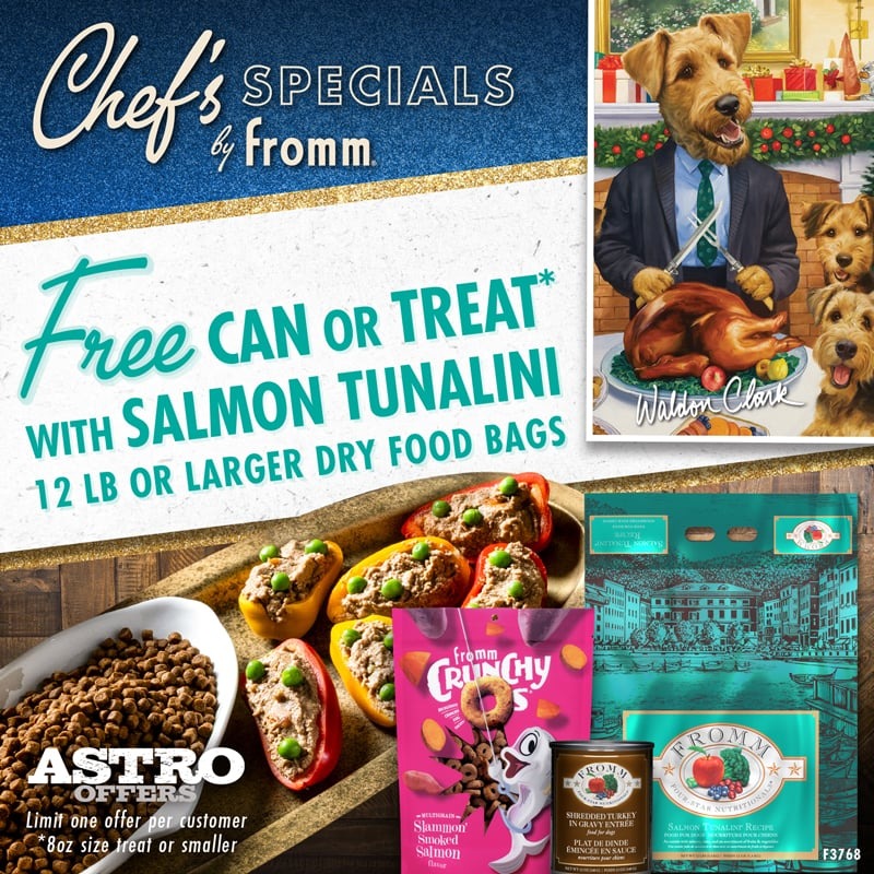 Fromm | FREE Can or Select Treat with Qualifying Four-Star Salmon Tunalini Purchase