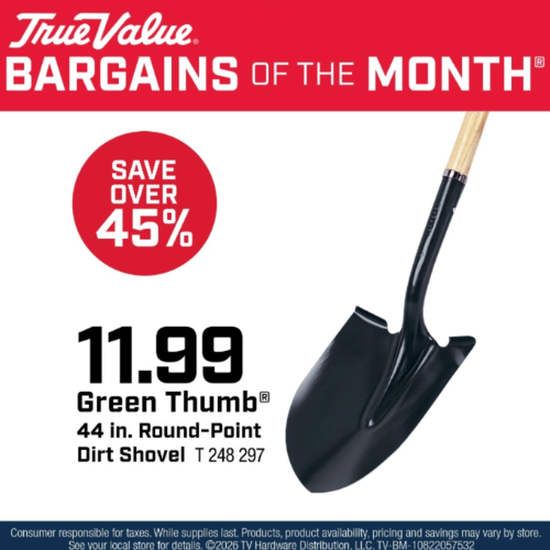 Green Thumb® 44 in. Round-Point Dirt Shovel $11.99