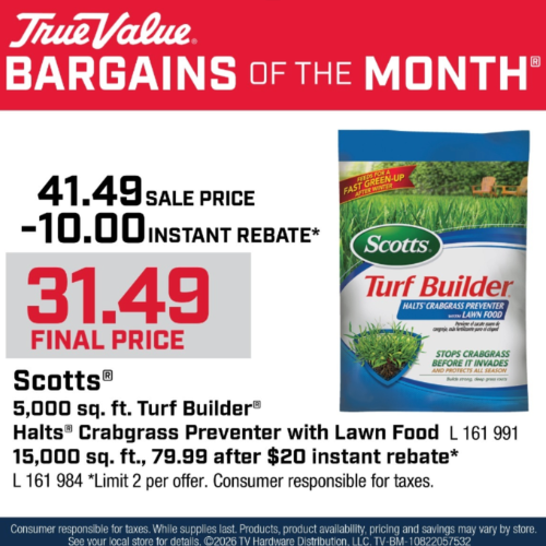 Scotts® 5,000 sq. ft. Turf Builder® Halts® Crabgrass Preventer with Lawn Food Savings