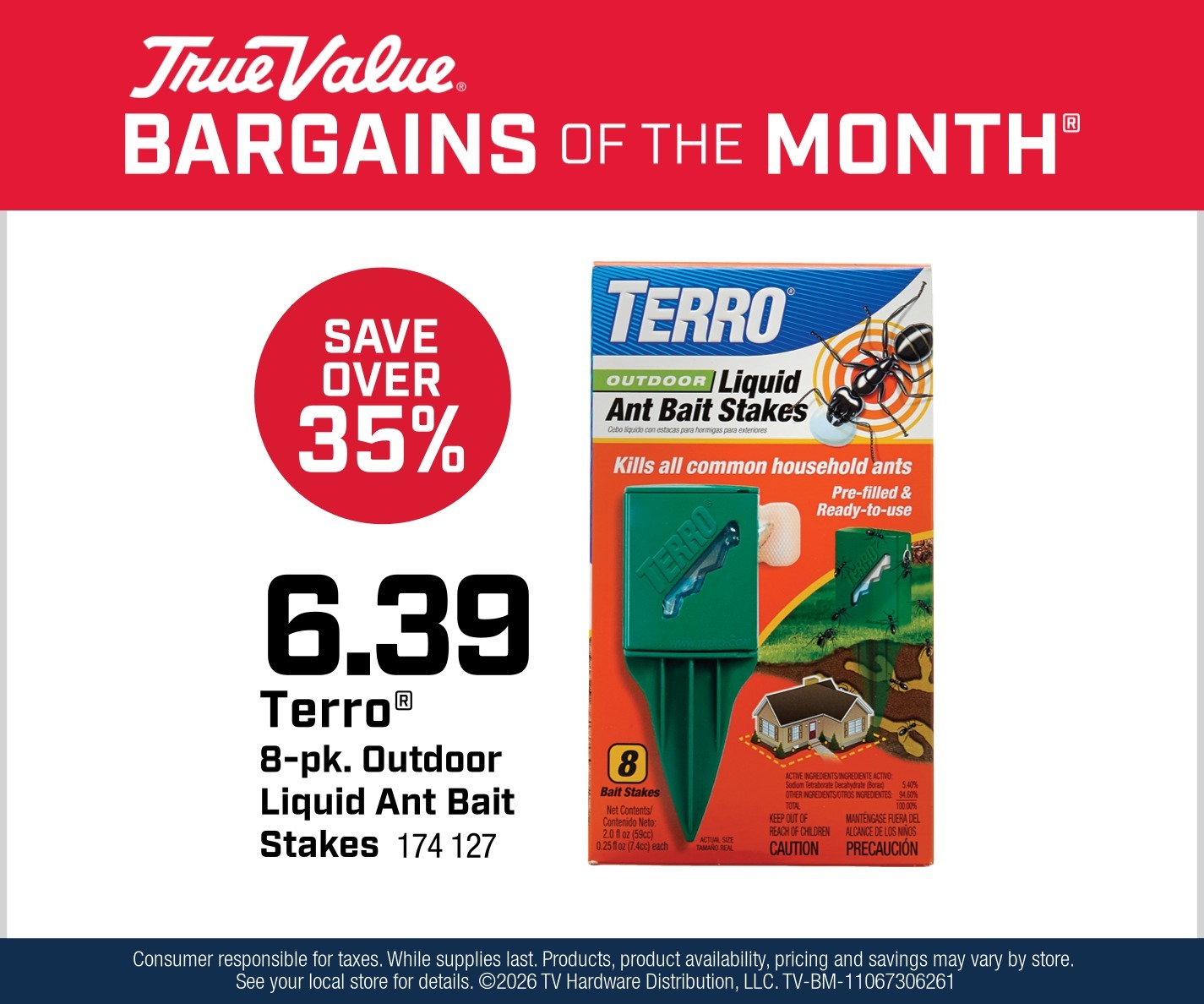 Terro® 8-pk. Outdoor Liquid Ant Bait Stakes $6.39