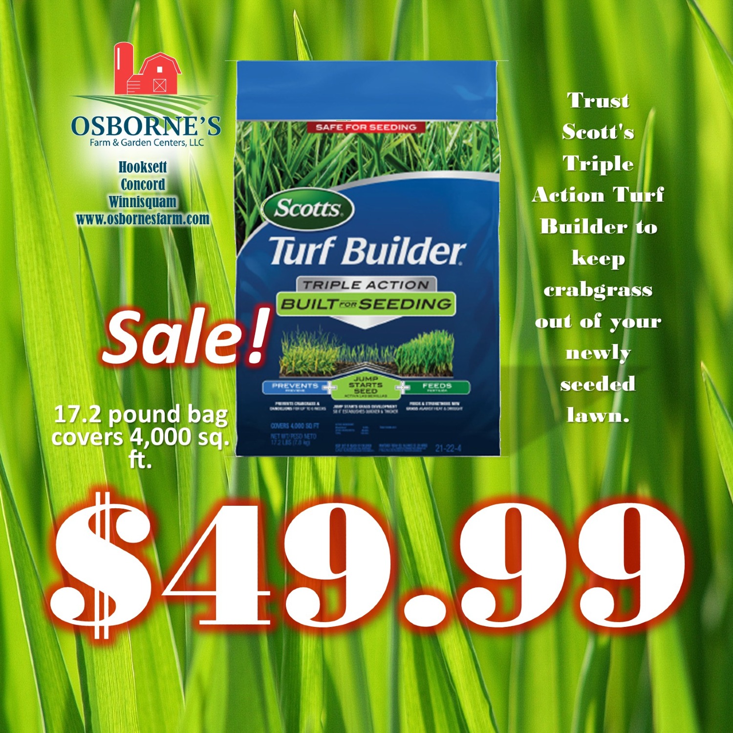 Scott's Triple Action Turf Builder - $49.99