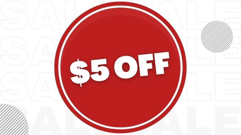 First Timer? Take $5 OFF your first online order!