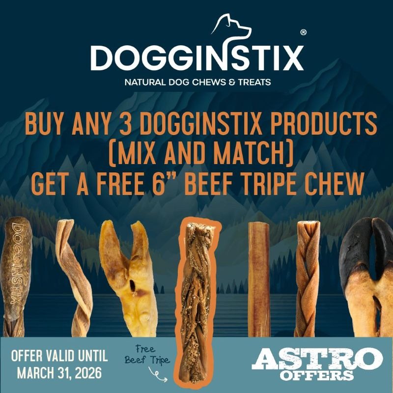 DogginStix | FREE 6in Beef Tripe with Qualifying Purchase
