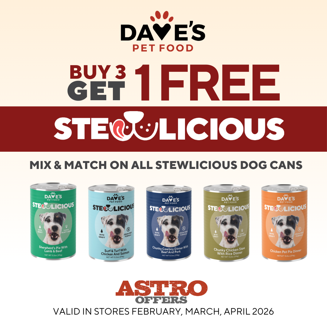 Dave's Pet Food | Buy 3, Get 1 FREE on Stewlicious Dog Cans