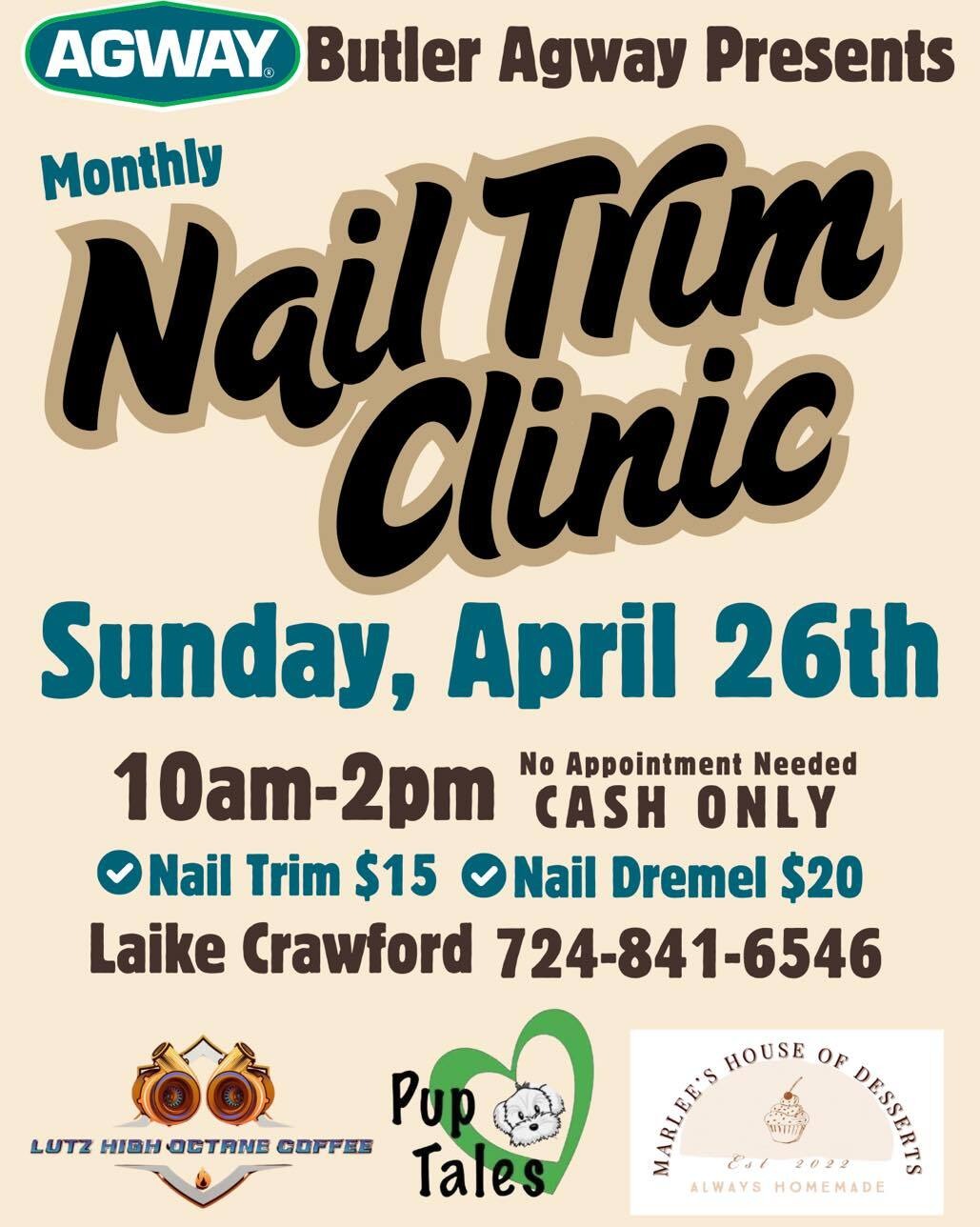 Nail Trim Clinic!