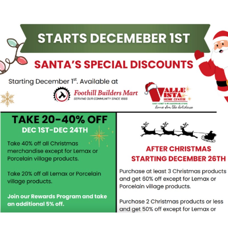 Santa's Special Discounts