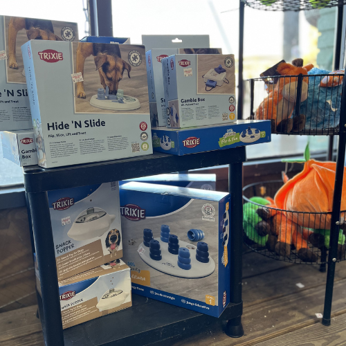 Keep your furry friends entertained and mentally sharp with our selection of Trixie interactive toys!