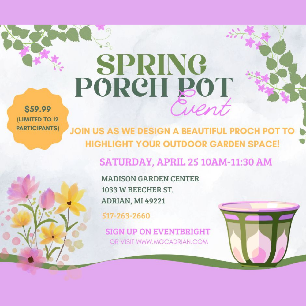 Spring Porch Pot Workshop