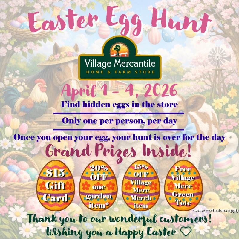 Easter Egg Hunt @ The Village Mercantile!