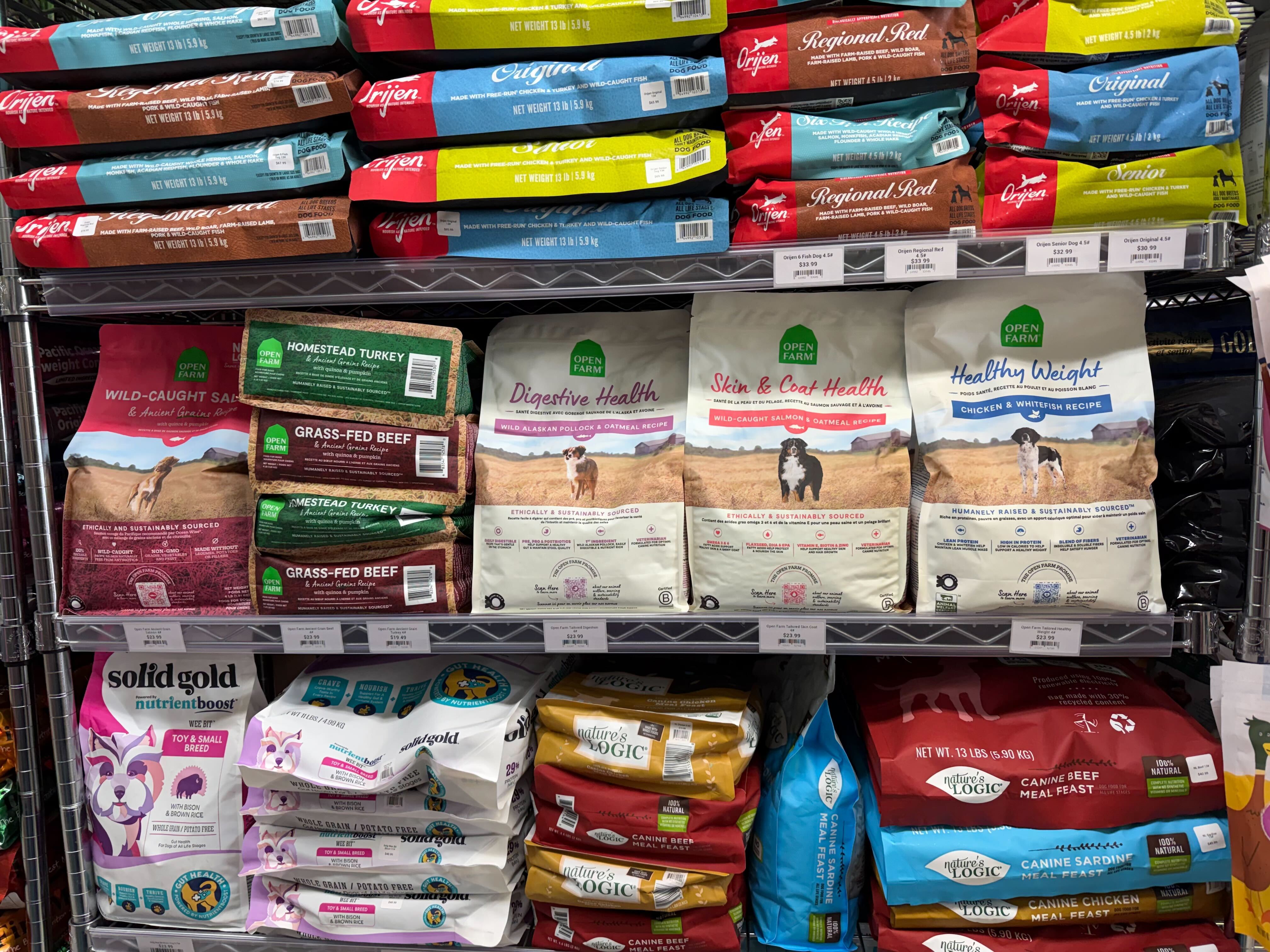 So many Open Farm options to choose from 🐶